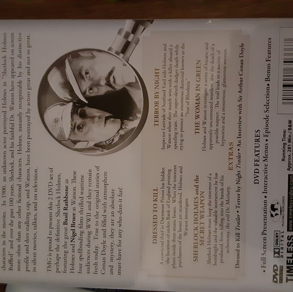Sherlock Holmes 2 Disc set preowned - Picture 2 of 3